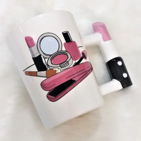 Lipstick Handle Coffee Mug