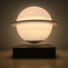 Floating Saturn Lamp in a modern living room setting
