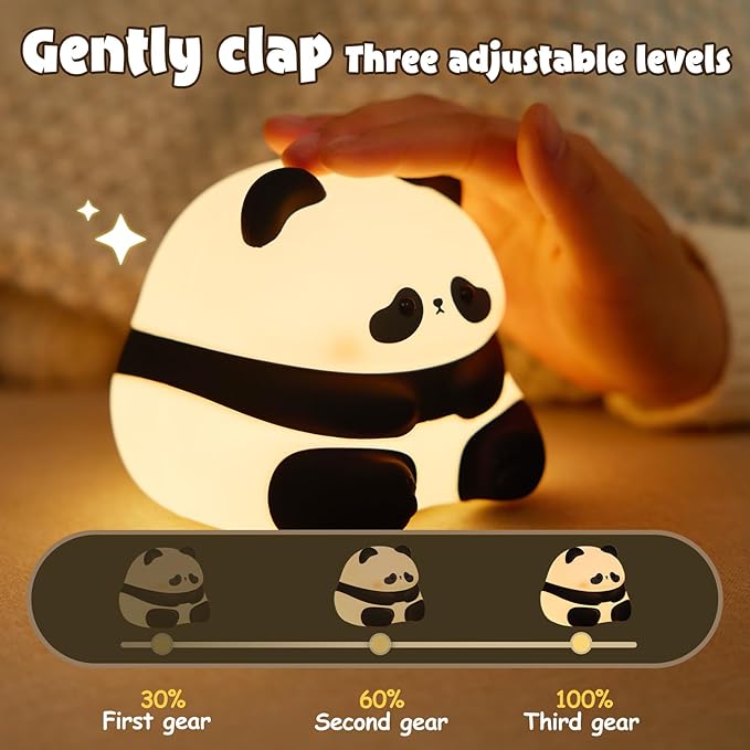 Squishy Shy Panda Lamp