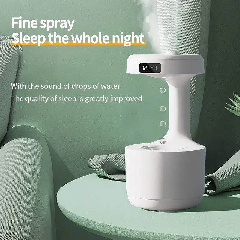 Cutting-edge Anti-gravity Aroma Diffuser and Humidifier hovering effortlessly, filling the room with fragrance