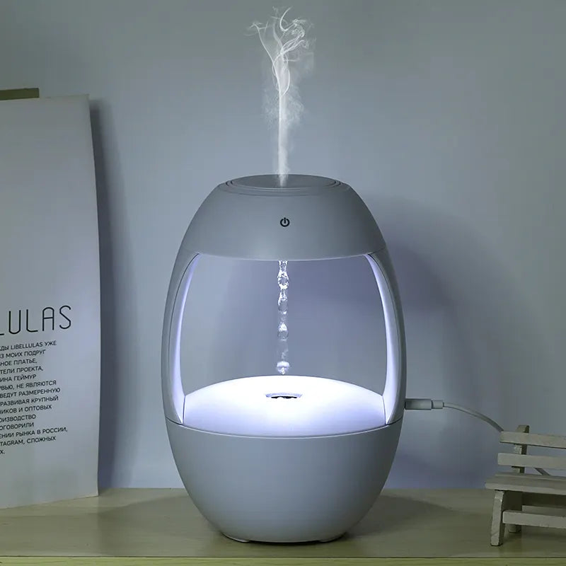 Anti-Gravity Water Drop Aroma Diffuser Single Arm New Design Anti-Gravity Air Humidifier Yoga Diffuser