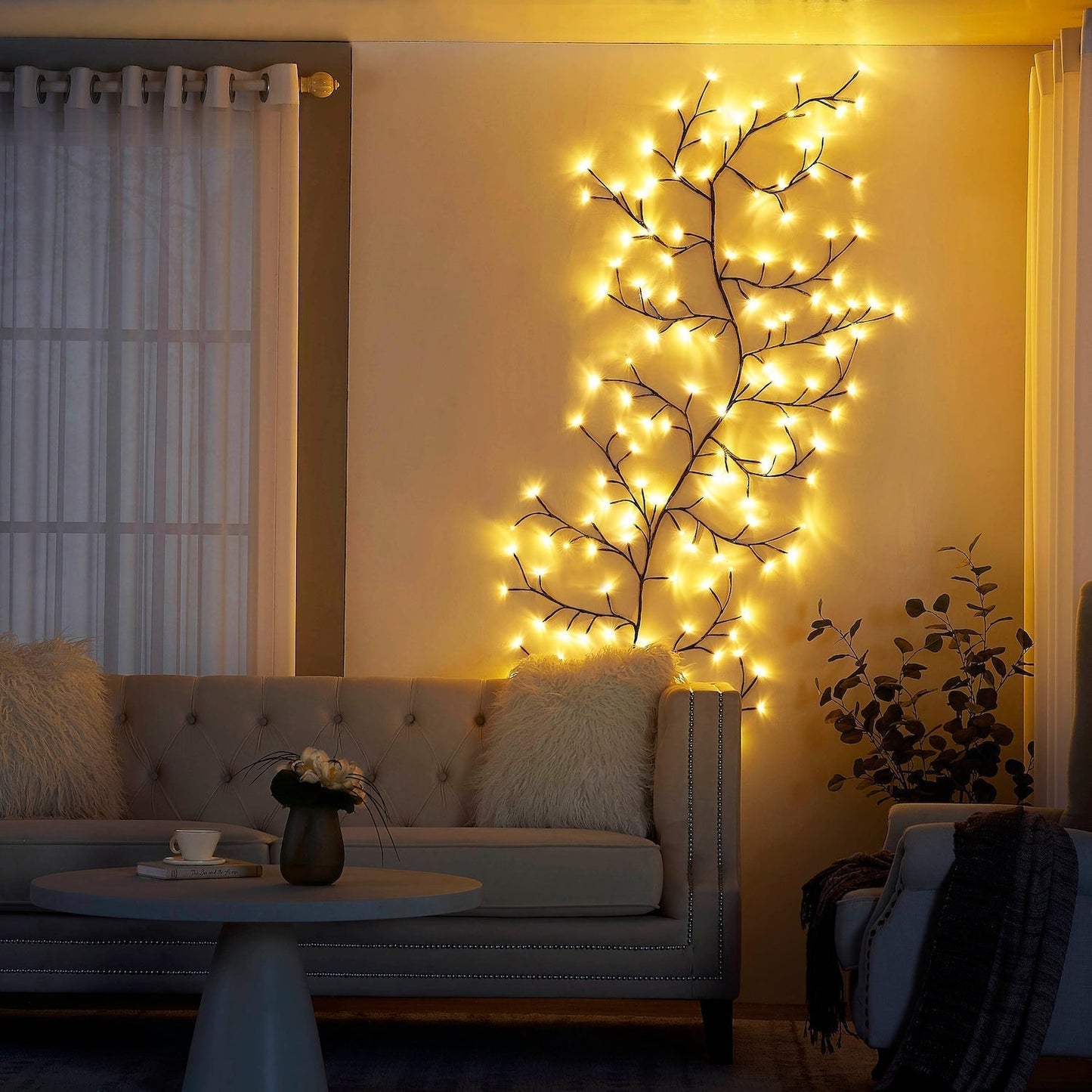 Easy installation of BranchLight™ Mood Lighting, perfect for any interior decor.