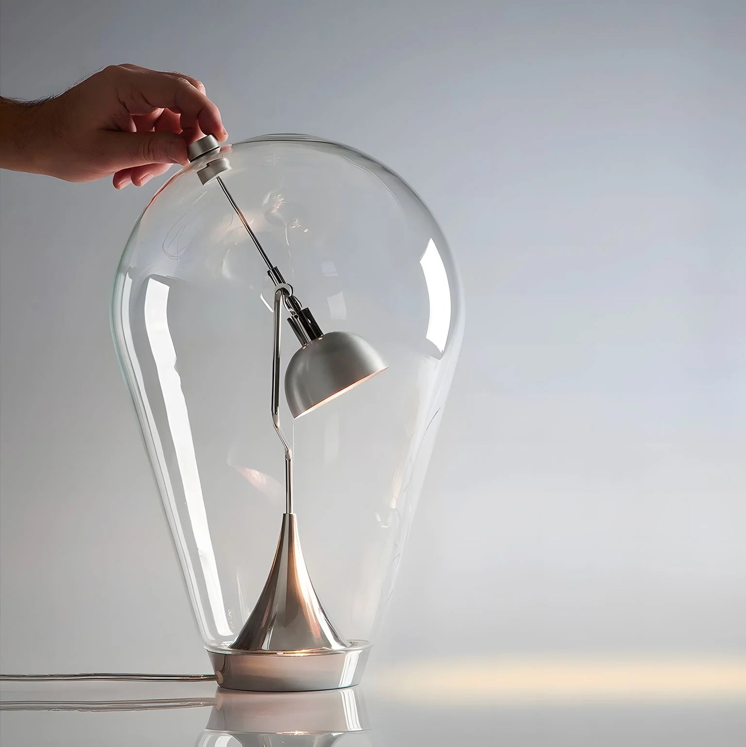 Magnetic Bulb Night Lamp - Sleek and Modern Design with Adjustable Illumination