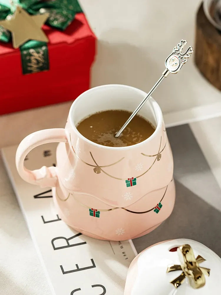 Christmas Tree Coffee Bow Mug