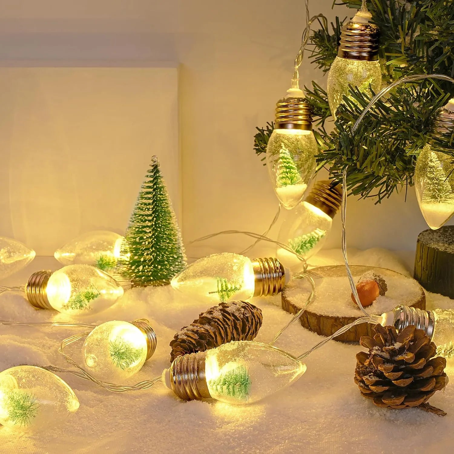 Christmas Tree Snow Globe LED Light