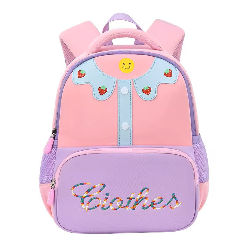 Clothes smiling face children's school bag