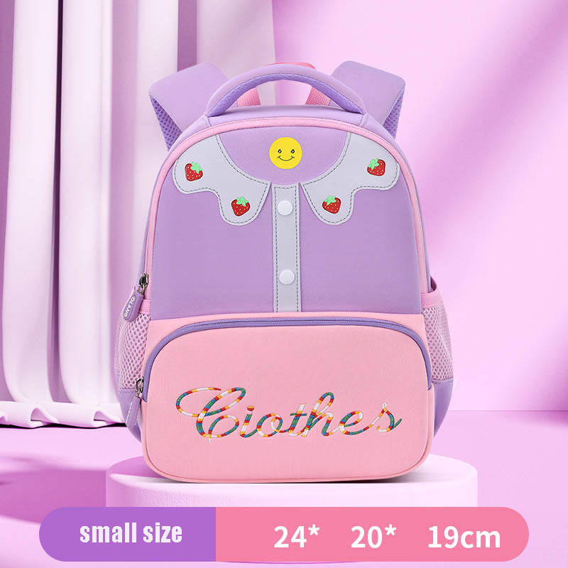 Clothes smiling face children's school bag