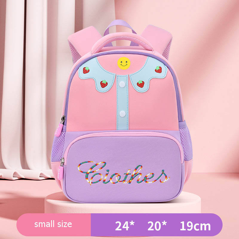 Clothes smiling face children's school bag