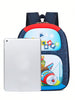 Cool Blue Flying Aeroplane Kids School Backpack