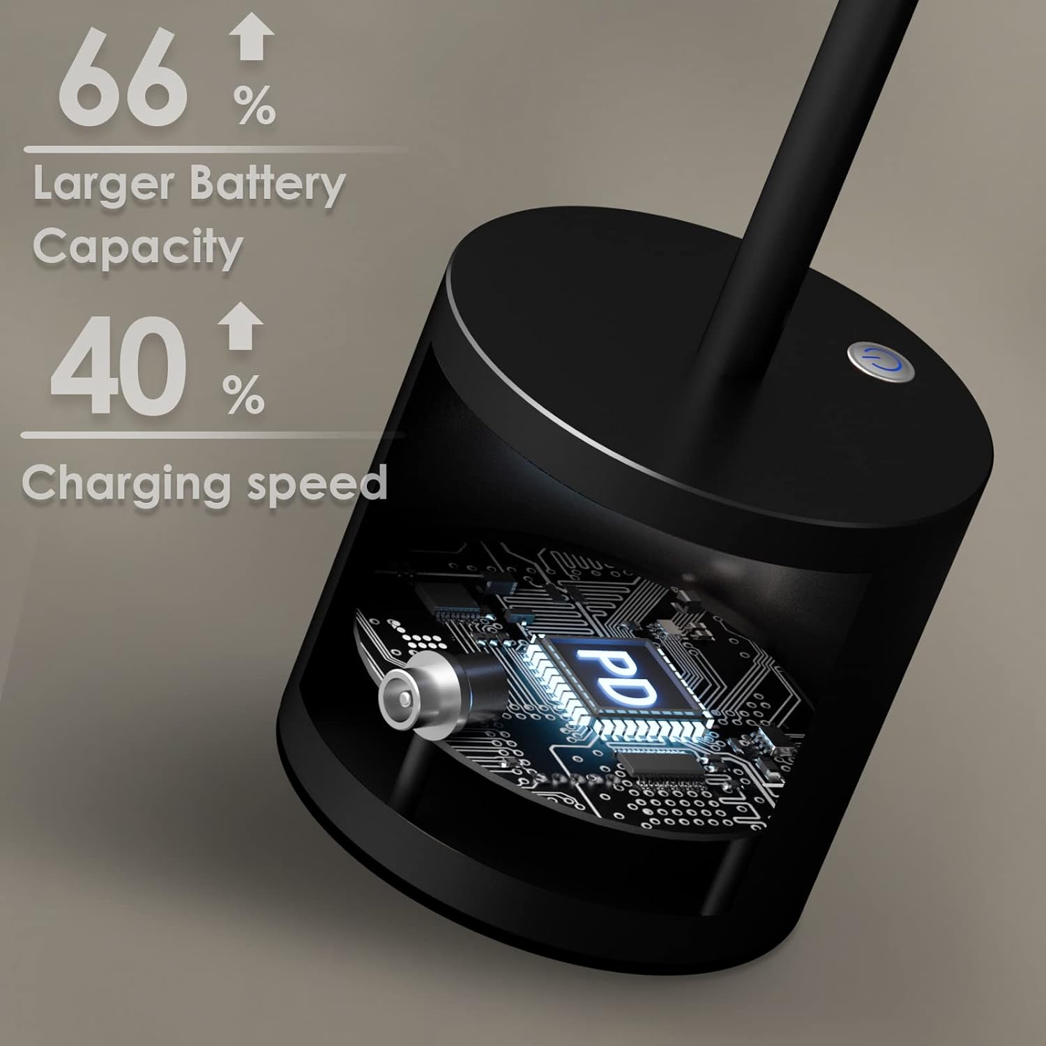 Long-lasting Battery-Powered LED Lamp - USB Connectivity