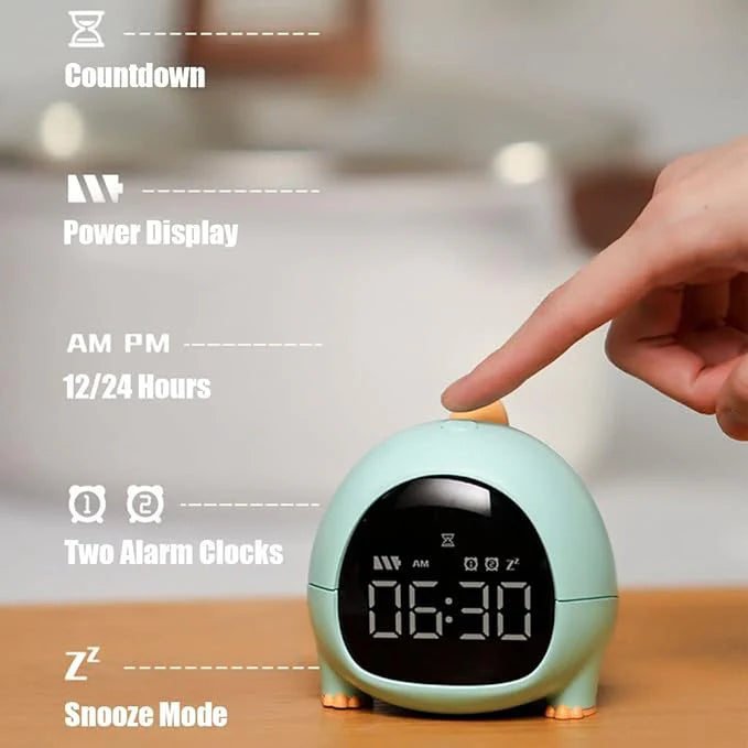 Adorable Kids' Alarm Clock with Snooze Function