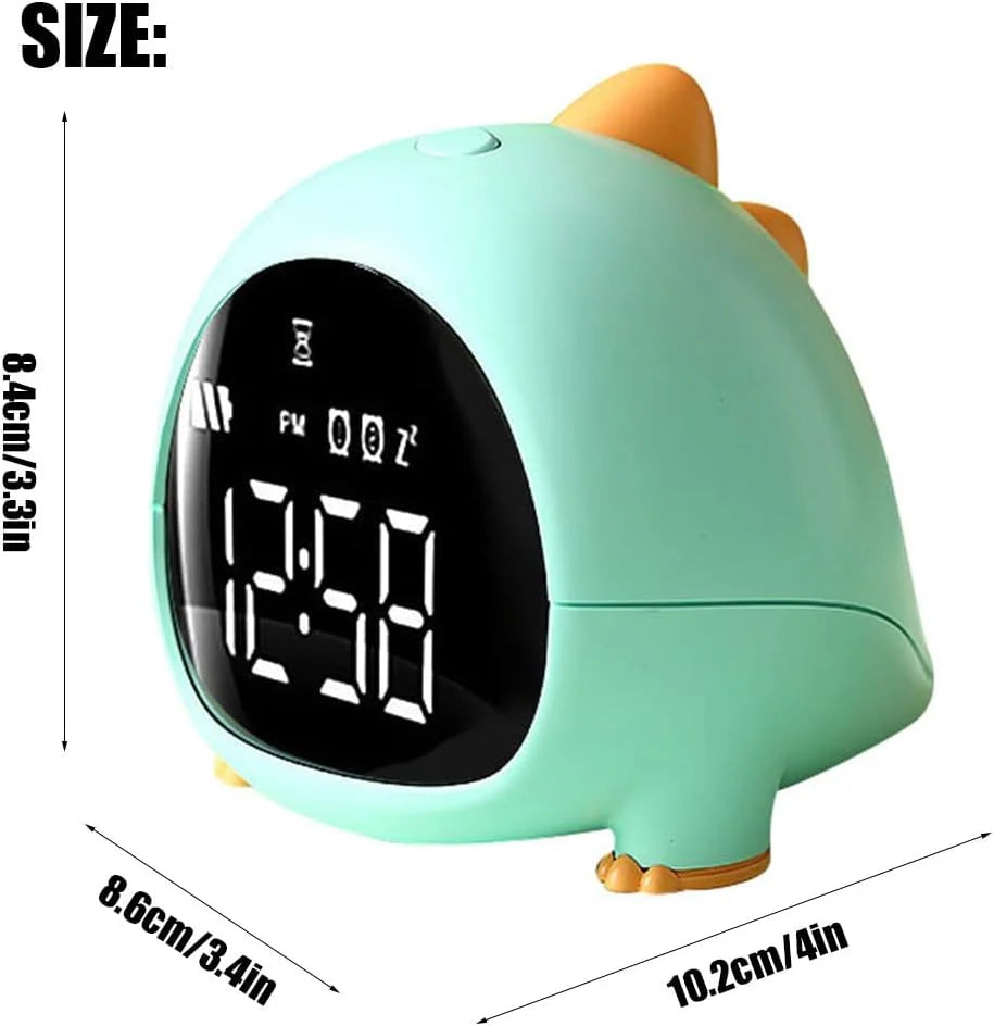 Cartoon Dinosaur Design Alarm Clock for Boys and Girls