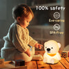 Premium silicone Bear Night Light creating a warm, inviting atmosphere in a living room