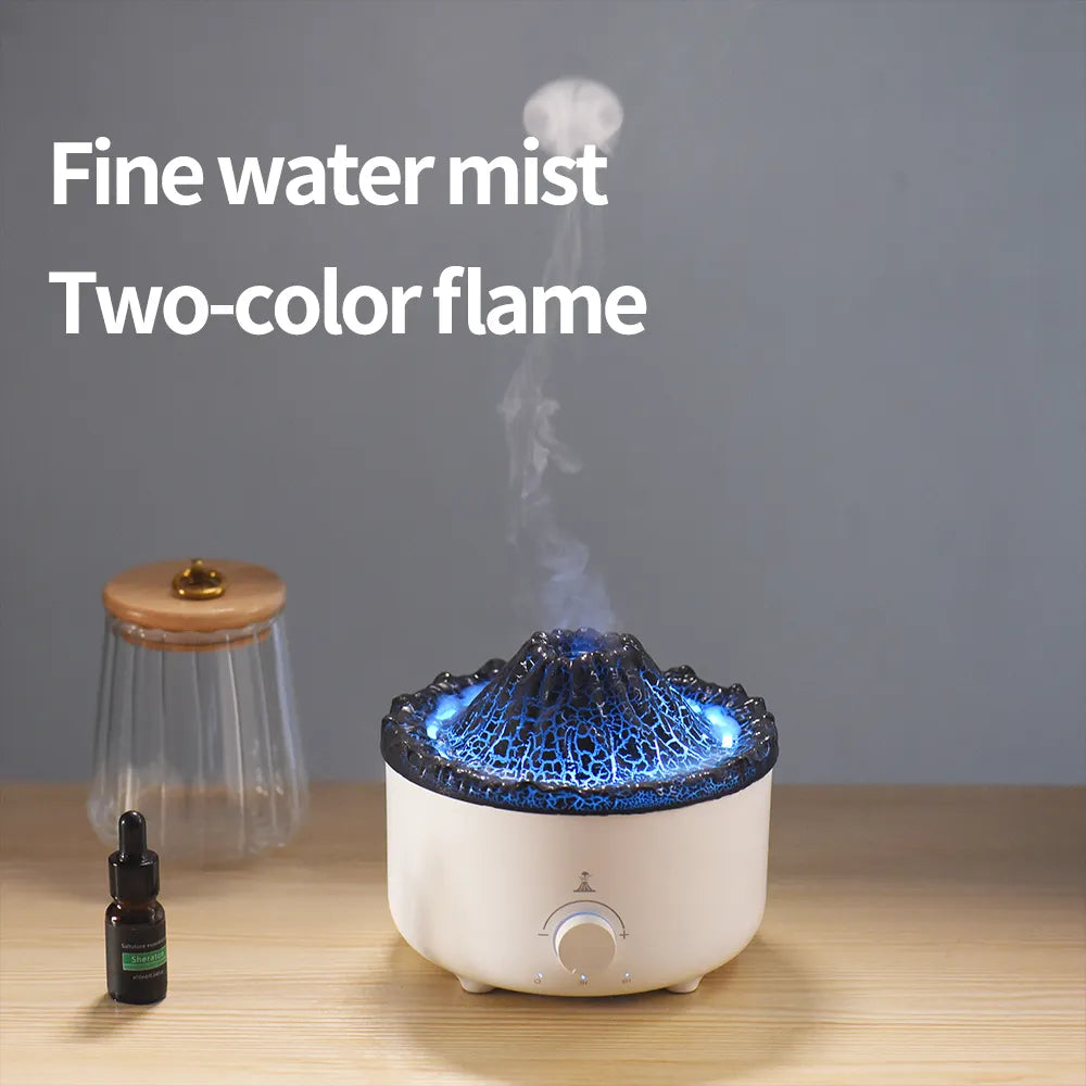 Electric Volcanic Aroma Air Humidifier and Essential Oil Diffuser