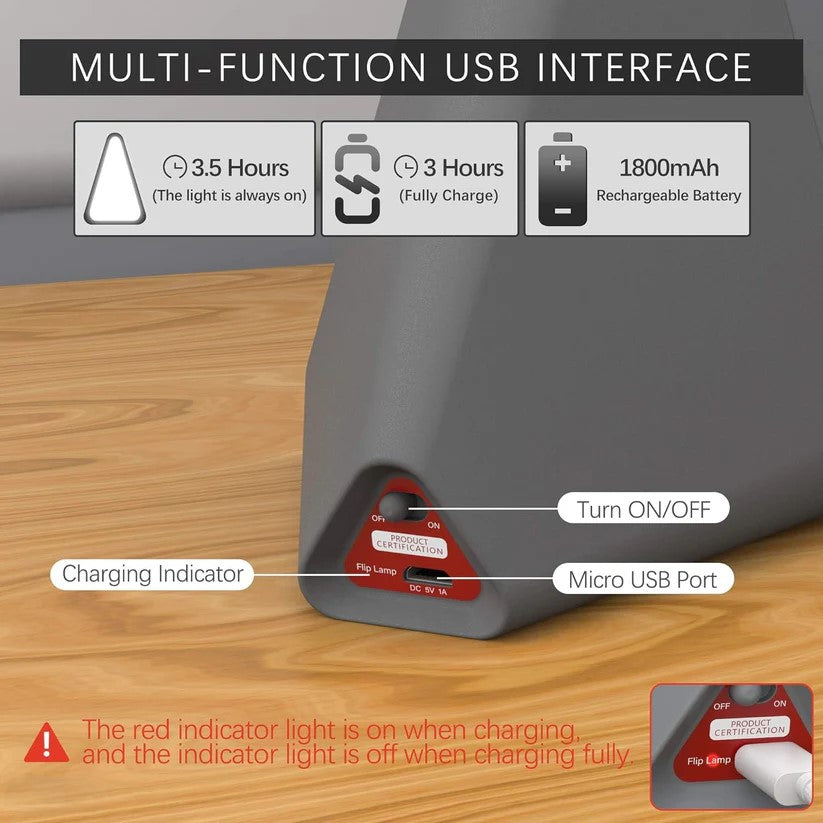 Built-in lithium battery for convenience