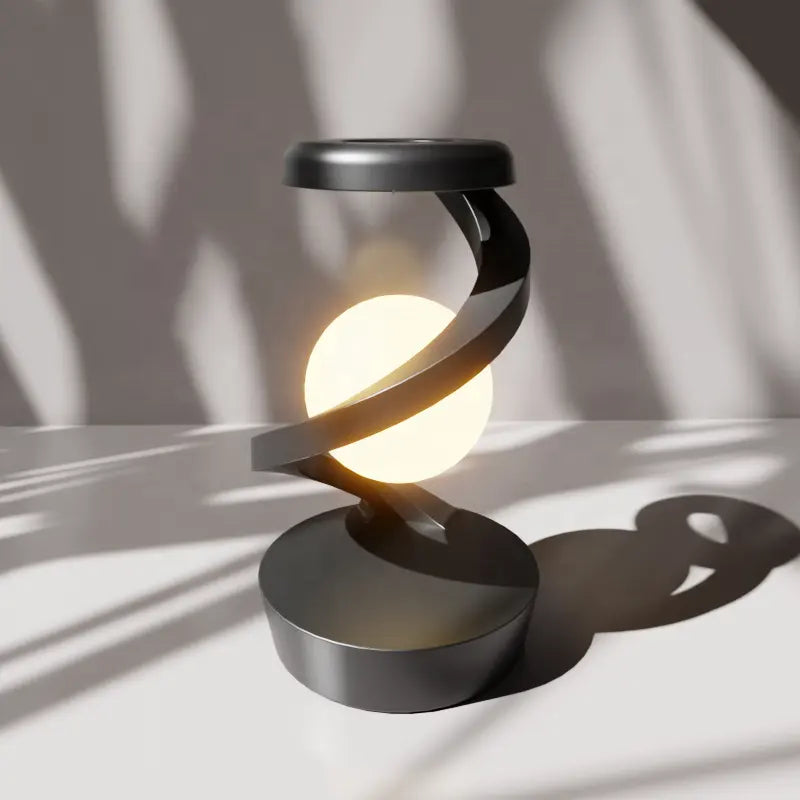 Rotating Wireless RGB Floating Moon Lamp