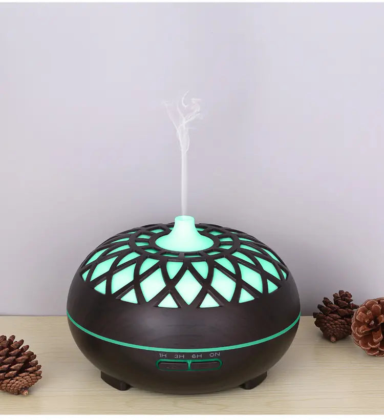 Hollow Wood Air Humidifier and Essential Oil Diffuser
