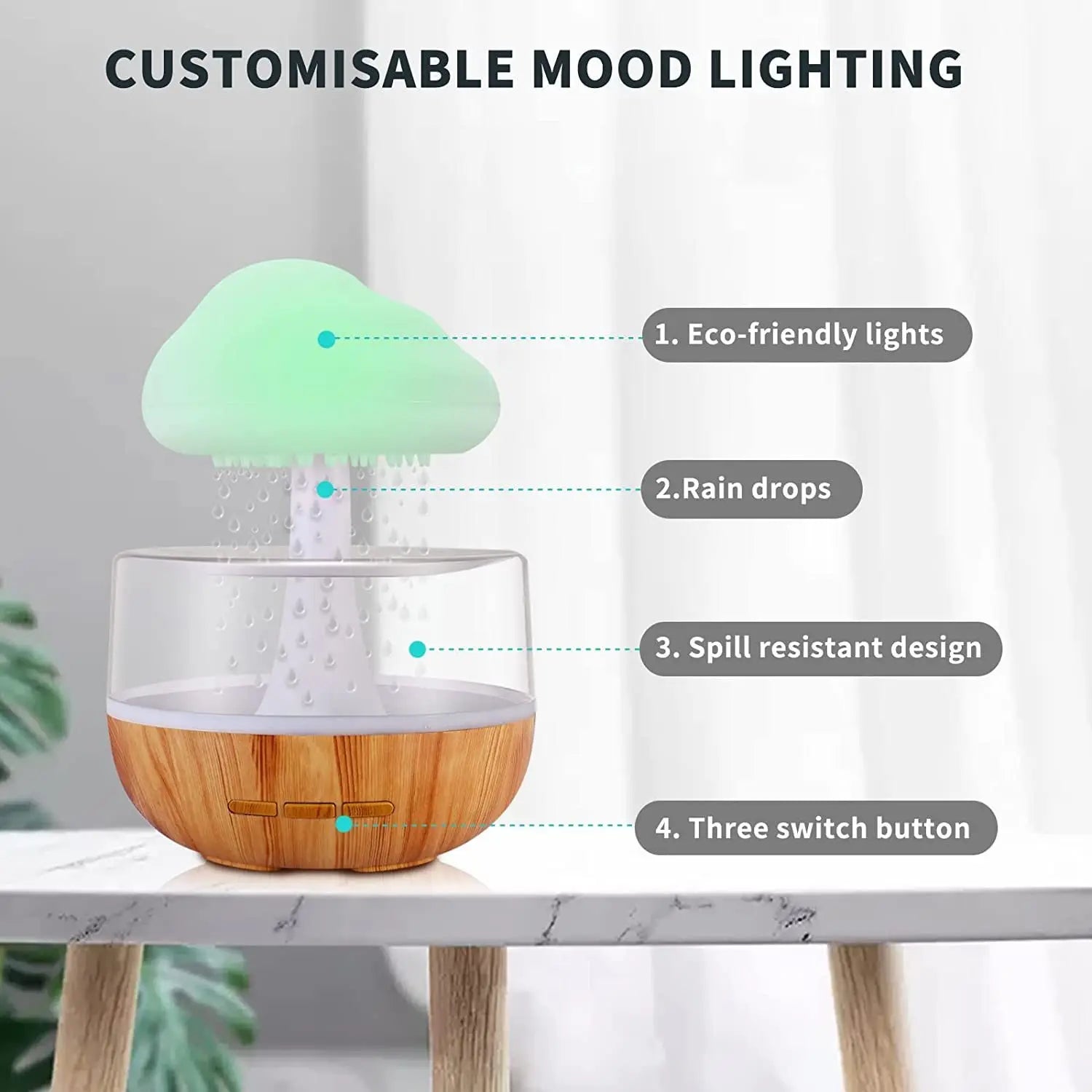 Rain Cloud Air Humidifier Elevate Your Space with Moisture Control