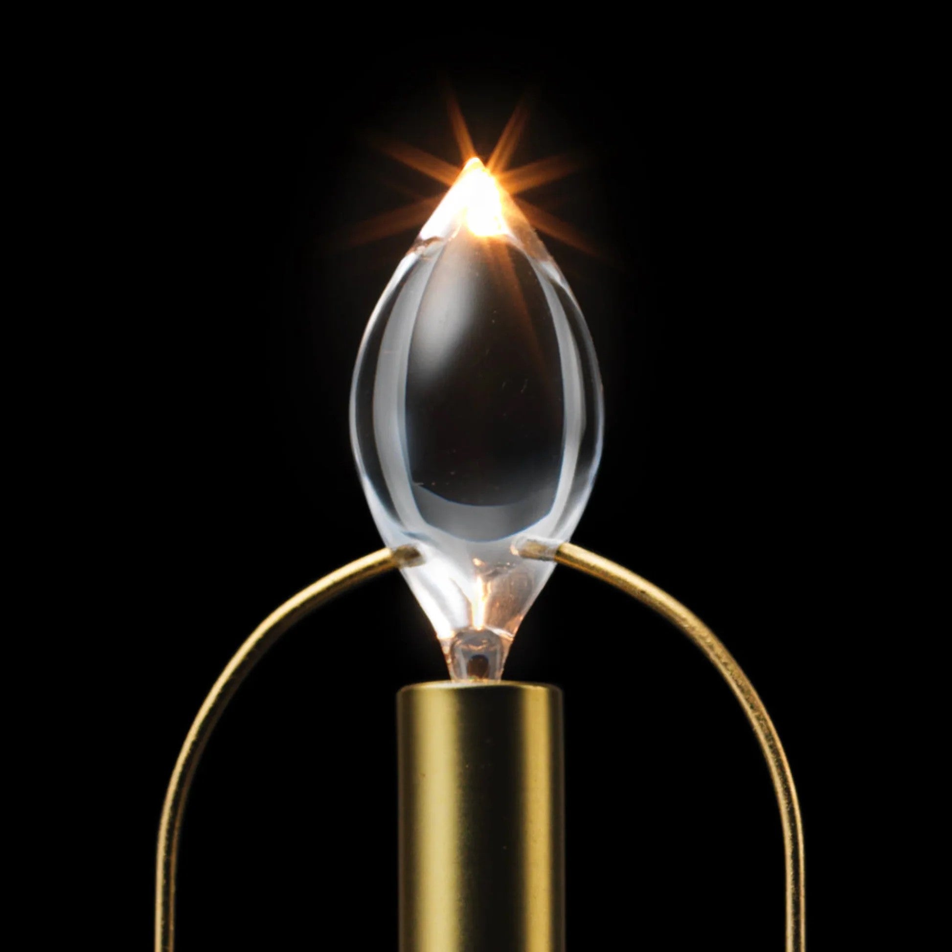 Lumina Magnetic Swinging Flame Glass Shade Candle Lamp - LMP 1802