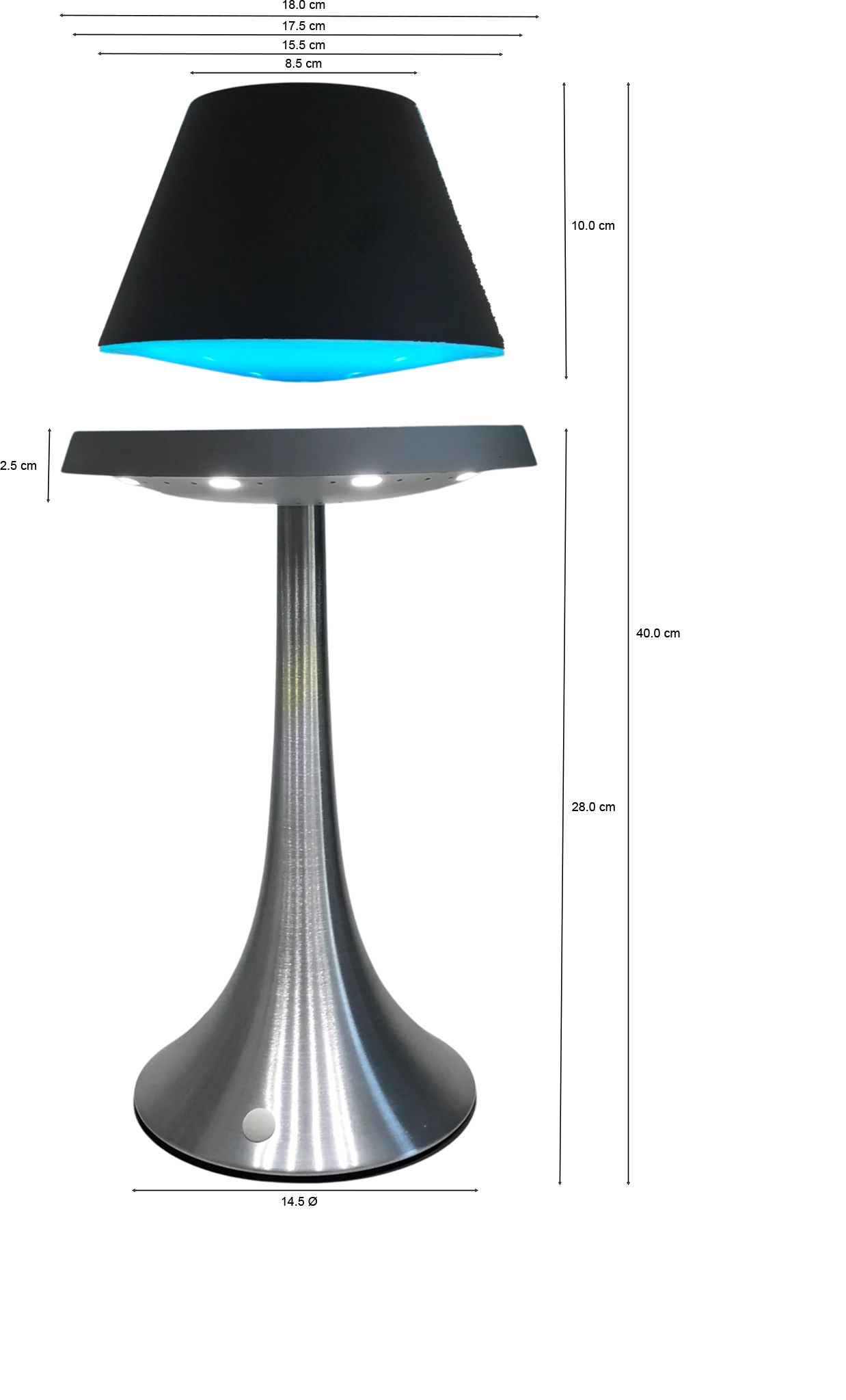 Gravity-Defying LED Lamp - Innovative Interior Decor