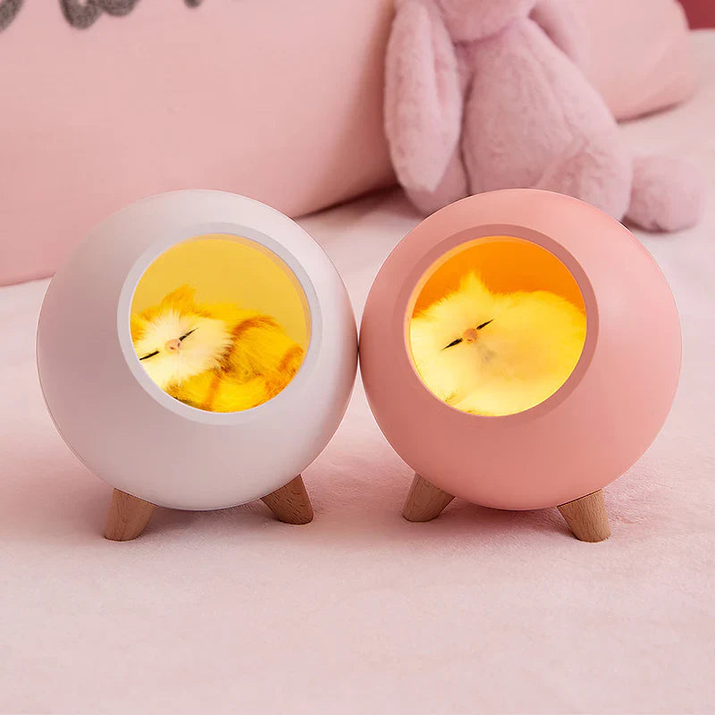 Cute Kitten House Decorative Night Light