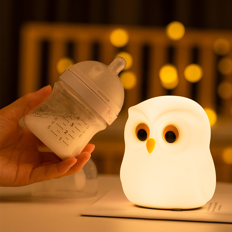 Educational silicone owl lamp, safe and non-toxic for newborns