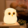 Portable silicone night light for kids, rechargeable and soft to touch