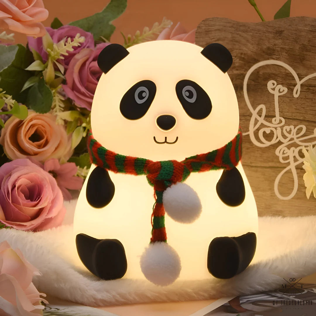 Whimsical Panda Night Light for Baby's Room