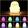 Multicolor LED Penguin Night Light with touch control