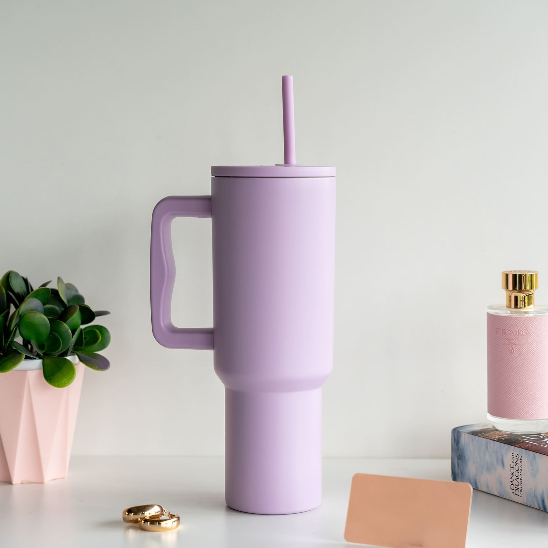 Thirst Trap Stainless Steel Tumbler with Steel Straw