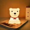 Cute puppy dog LED lamp in soft silicone material