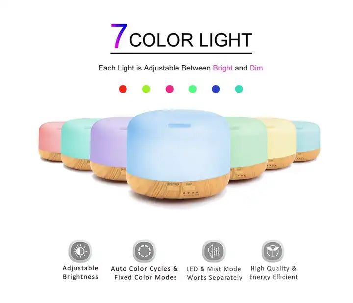 Remote Control Ultrasonic Air Humidifier and Electric Essential Oil diffuser