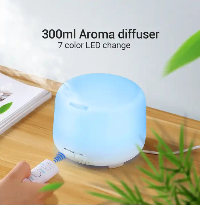 Remote Control Ultrasonic Air Humidifier and Electric Essential Oil diffuser