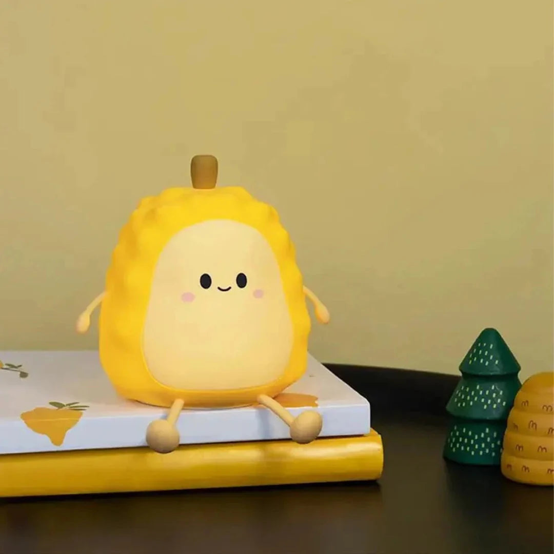 Durian Silicone Night Lamp in cozy home setting