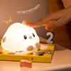 Soft silicone Night Light in 7 glowing colors, ideal for babies and toddlers.