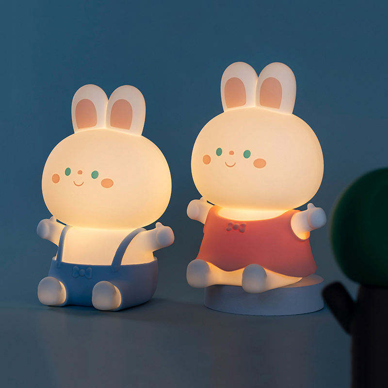 Silicone night light with soft light that doesn't irritate eyes, great as a portable lighting solution for kids