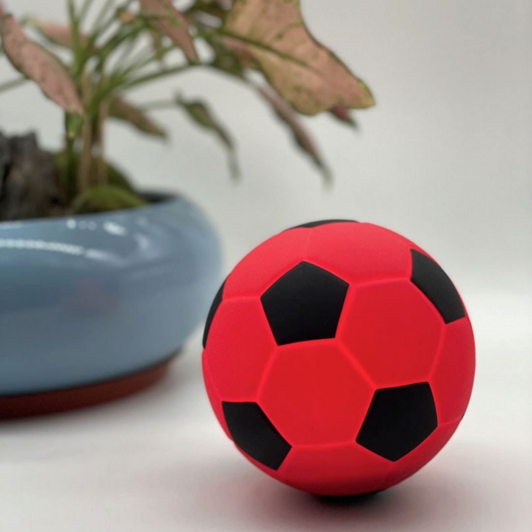 Rechargeable LED lamp shaped like a football