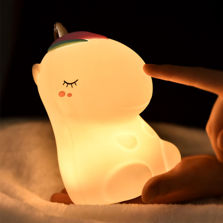 Cute Unicorn Silicone Led Lamp