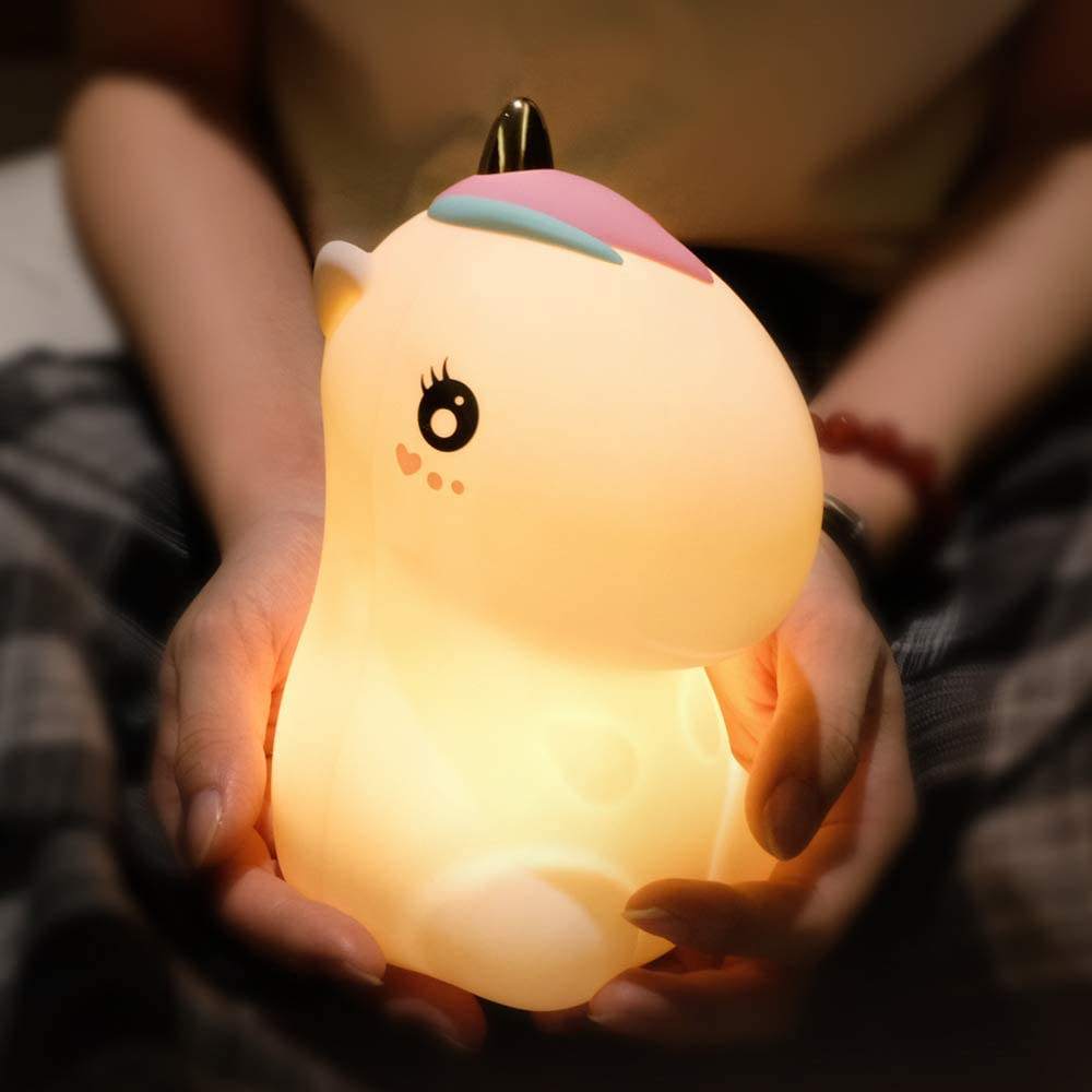 Cute Unicorn Silicone Led Lamp