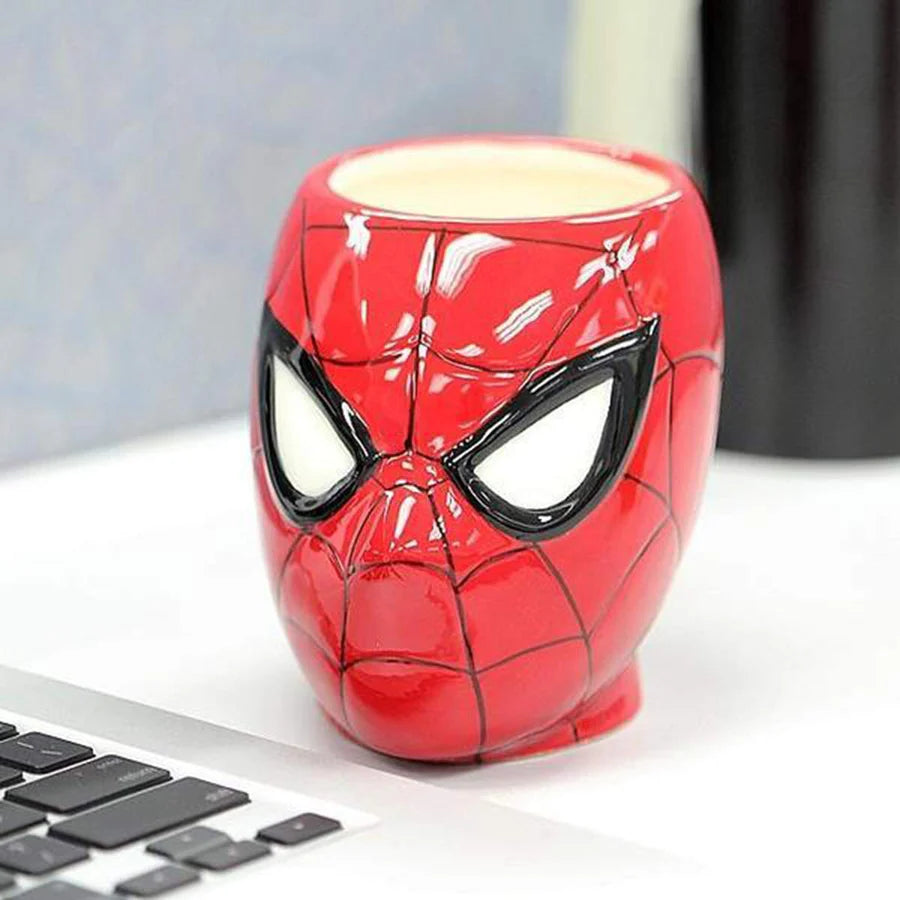 Marvel-inspired design on the Superhero Ceramic Mug, featuring Earth's mightiest heroes, adding a touch of excitement to your morning routine