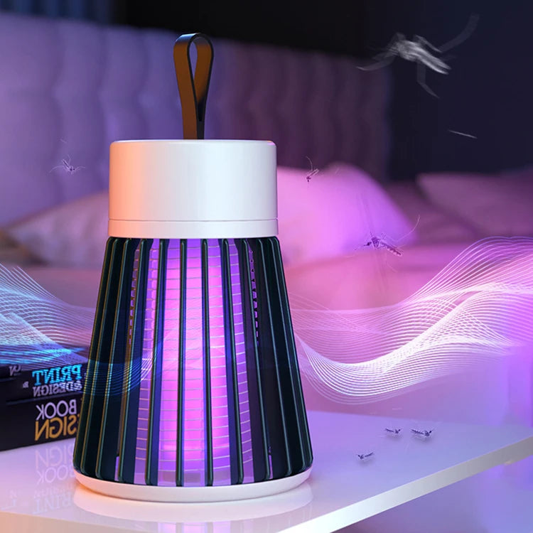 Anti Mosquito Electric Pest Repeller Bug Zapper Trap - Sleek UV Light USB Mosquito Killer Lamp for Home