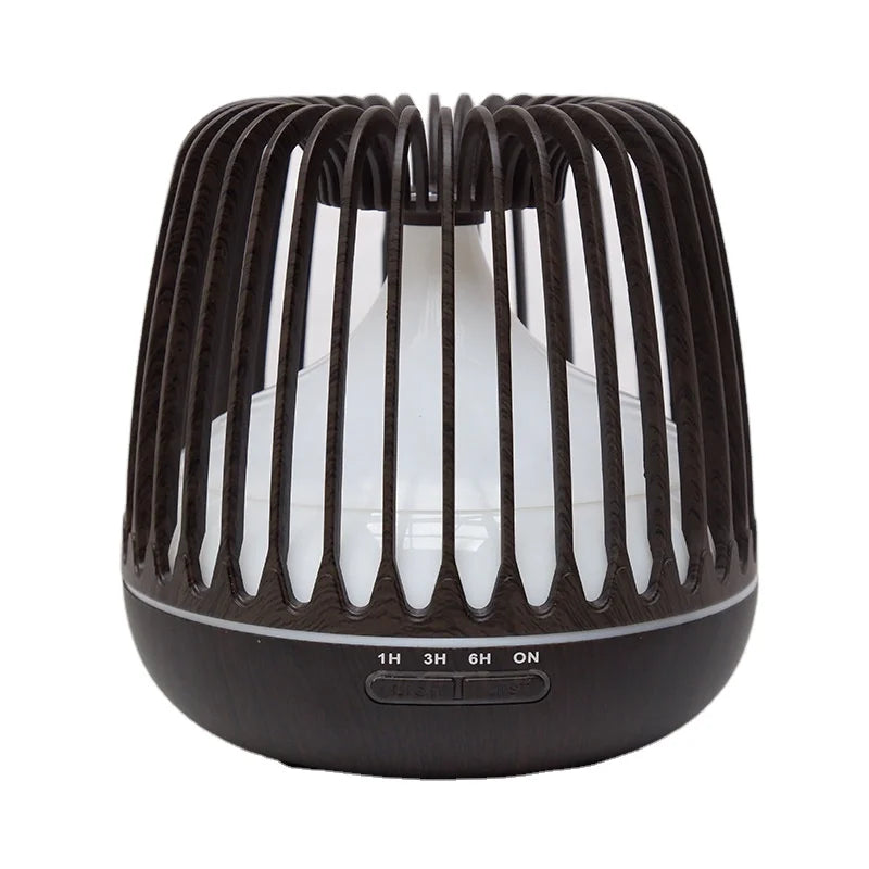 Ultrasonic Wooden Grill Air Humidifier and Essential Oil Diffuser