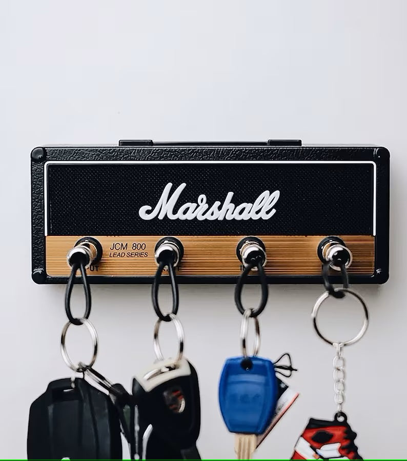 Marshall Jack Rack Key Holder - Easy to install on any wall, adding a touch of musical flair to your space