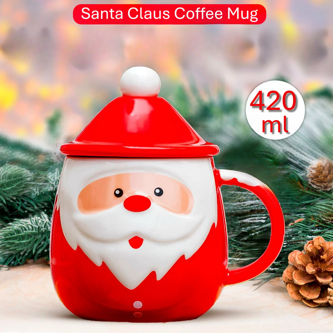 Santa Claus Ceramic Coffee Mug