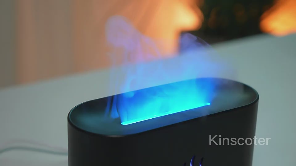 Electric Aroma Flames Air Humidifier and Essential Oil Diffuser